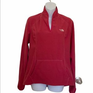 The North Face Mock Split Neck Fleece Sweater Sz L